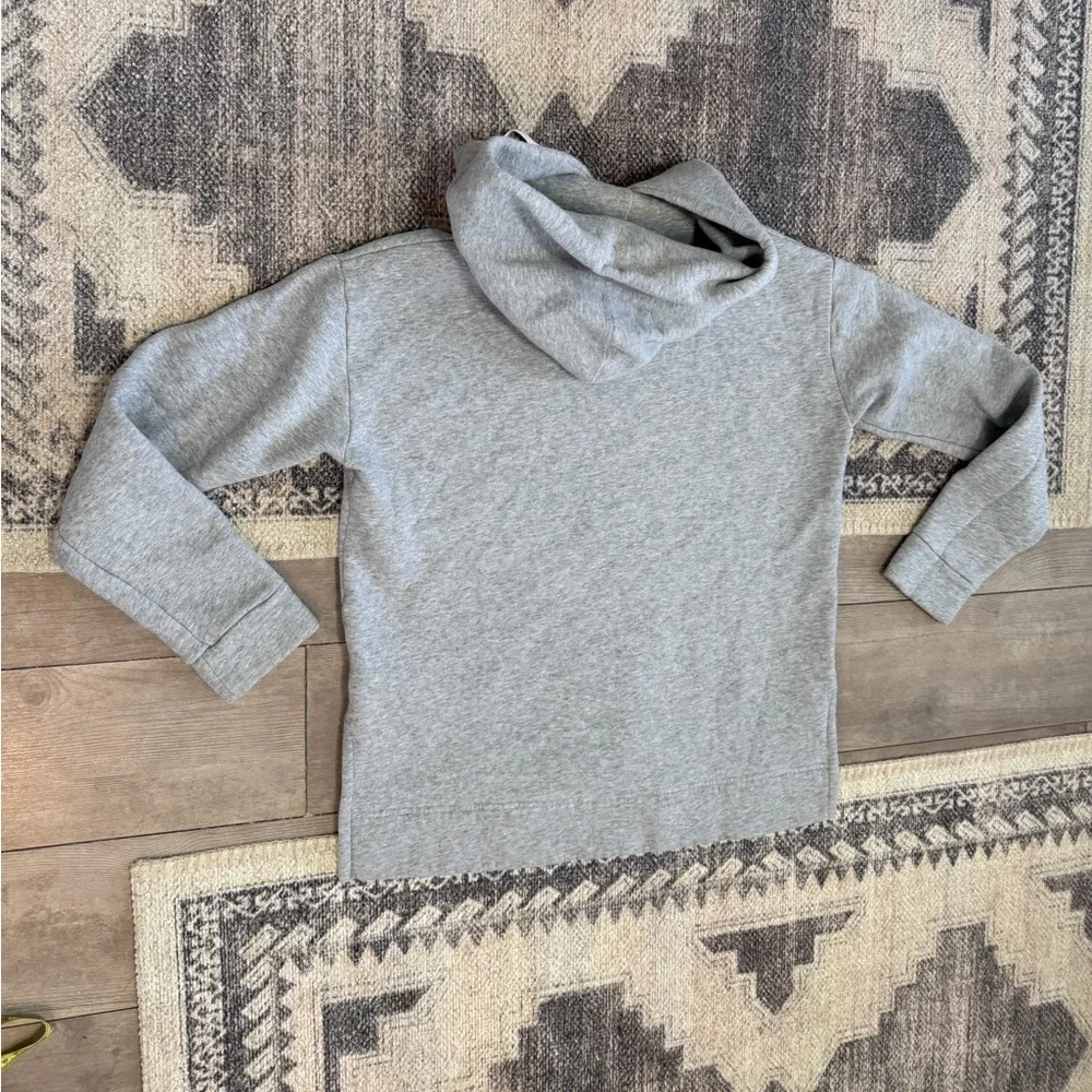J. Crew Women’s Side Slit Tunic Hoodie Heather Gray Pullover Hoodie Sz Small